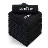 Orighty makeup remover wash cloths pack 12 in black for gentle cleansing and makeup removal.