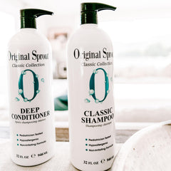 Original Sprout Classic Shampoo lather in action during washing.