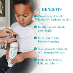Original Sprout Leave-In Conditioner dime-sized amount for detangling