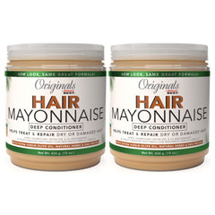 Originals by Africa's Best hair mayonnaise pack with two jars provides long-lasting deep conditioning nourishment.