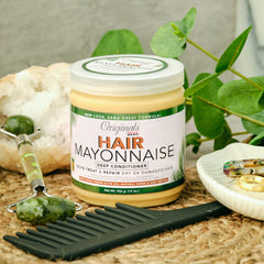 Originals by Africa's Best hair mayonnaise with herbal extracts and egg protein nourishes hair.