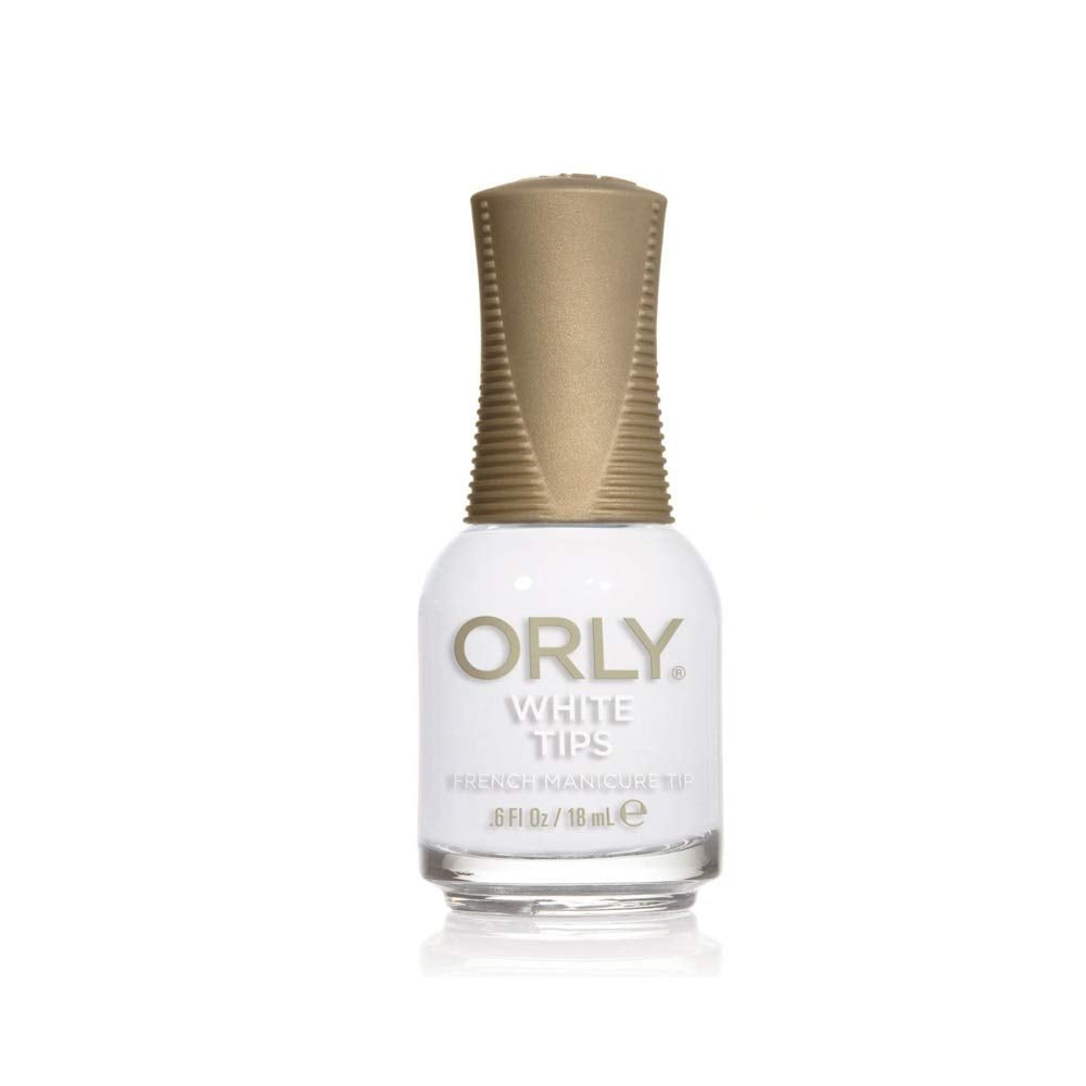 Orly White Tips Polish 18ml for crisp French tips with a glossy, long-lasting finish