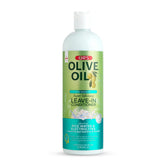 ORS Olive Oil Max Moisture leave in conditioner bottle on shelf for deep hydration and frizz control