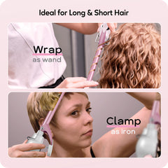 ORYNNE cool-tip design minimizes finger burns while curling.