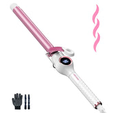 ORYNNE curling iron with digital LED display aids precise temperature control during styling