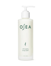 OSEA Anti-Aging Body Balm jar closeup showing rich hydration for radiant, firmer-feeling skin.