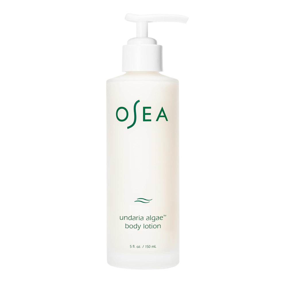 OSEA Undaria Algae Body Lotion bottle shows ultra-hydration in a lightweight texture.