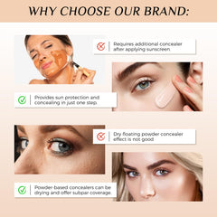 O.SECERT Foundation 4in1 skin-tone match swatch demonstrates adaptive color with SPF