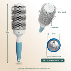 Osensia Ionic mineral-infused bristles close-up for smooth styling.