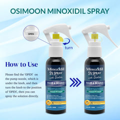 OSIMOON Minoxidil 5% application mist for precise use.