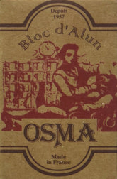 Osma alum block 2-pack front view for post-shave care.