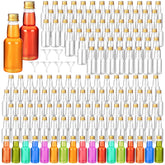 Otiamo 120-pack mini liquor bottles with caps, ideal for party favors and DIY drinks.