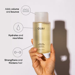 OUAI Fine Conditioner bottle front, hydrating for fine hair without weighing down