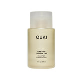 OUAI Fine Shampoo travel-size bottle shows color-safe volumizing cleanse.