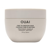 OUAI Fine to Medium Hair Treatment Masque jar highlights rich hydration for softer strands
