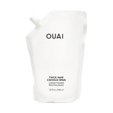 OUAI Thick Hair Conditioner refill bottle pour for smooth detangling and moisture