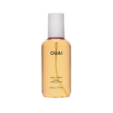 OUAI Wave Spray bottle closeup showing sleek texture-ready design