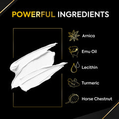 Oudetas Numbing Cream with Emu Oil and Arnica highlights skin-soothing ingredients for sensitive areas.
