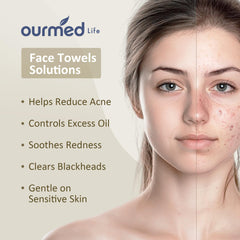 ourmed life face towels biodegradable design highlights sanitary, disposable convenience