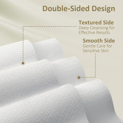 Ourmed Life skin-sensitivity-friendly towel near edge demonstrates suitability for acne-prone skin.
