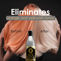 OURO Shampoo Toning lather-closeup hints at rich foam and gentle cleansing.