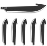 Outdoor Edge 350 replacement blades close-up edge, razor-sharp for precise cuts in tough materials.