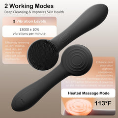 OUTIFUO face scrubber in shower demonstrates IPX7 waterproof convenience for bath routines.