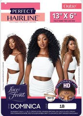 Outre Dominica wig cap construction shows faux scalp and hand-tied 13x6 frontal detail for realism.