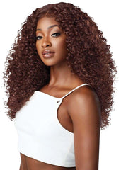 Outre Dominica HD transparent lace enhances seamless blending with scalp-like translucence.