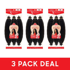 Outre X-Pression Twisted Up tight springy curls ideal for crochet and protective styles.