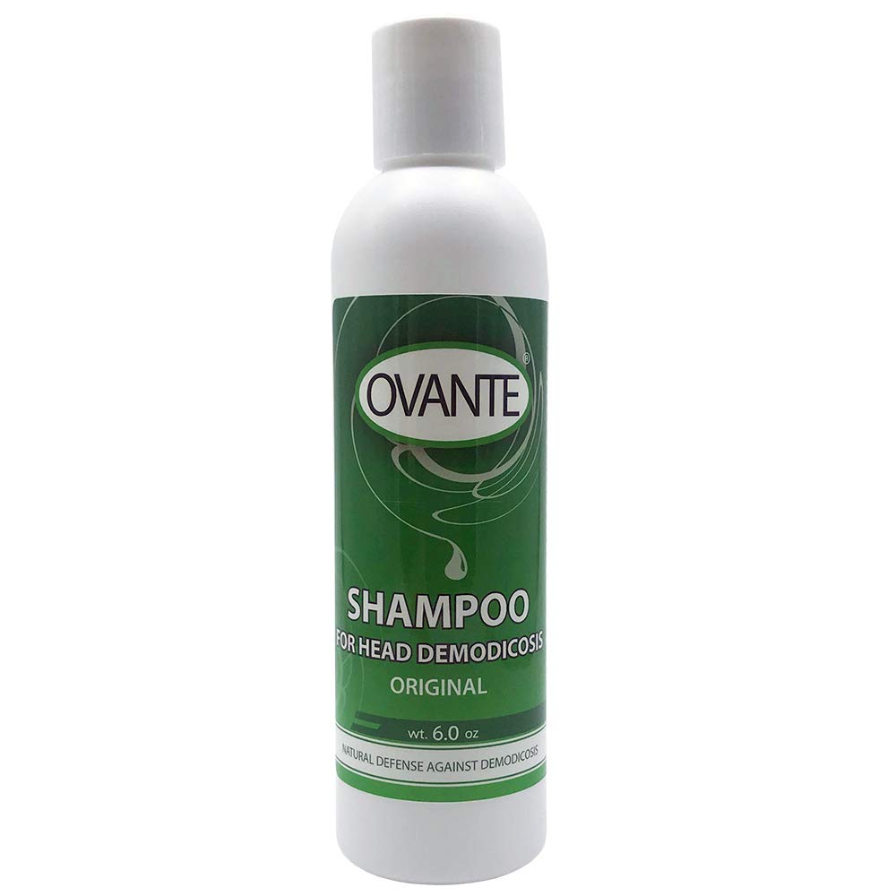 OVANTE Demodex Shampoo bottle supports scalp comfort and reduced itching.
