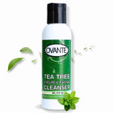 OVANTE Tea Tree Oil Eyelid Cleanser bottle for gentle cleansing on sensitive skin