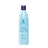 Ovation Hair Color Protection Shampoo bottle shows color protection and hydration for treated hair.