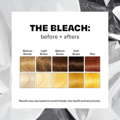 oVertone Bleach 30-Volume Developer bottle hydrating processing for healthier-looking strands