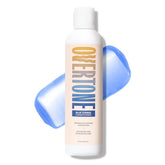 oVertone Blue Toning Conditioner bottle closeup shows color-correcting hydration for blondes