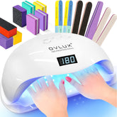 OVLUX 180W UV LED nail lamp front view for fast gel curing.