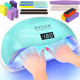 OVLUX 180W UV LED nail lamp front view for quick gel polish curing