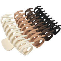 OWIIZI large claw clips matte clip closeup demonstrates strong hold for thick hair