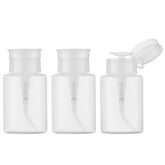 Owlyee 5-3oz nail polish remover bottle set demonstrates spill-proof storage for manicures