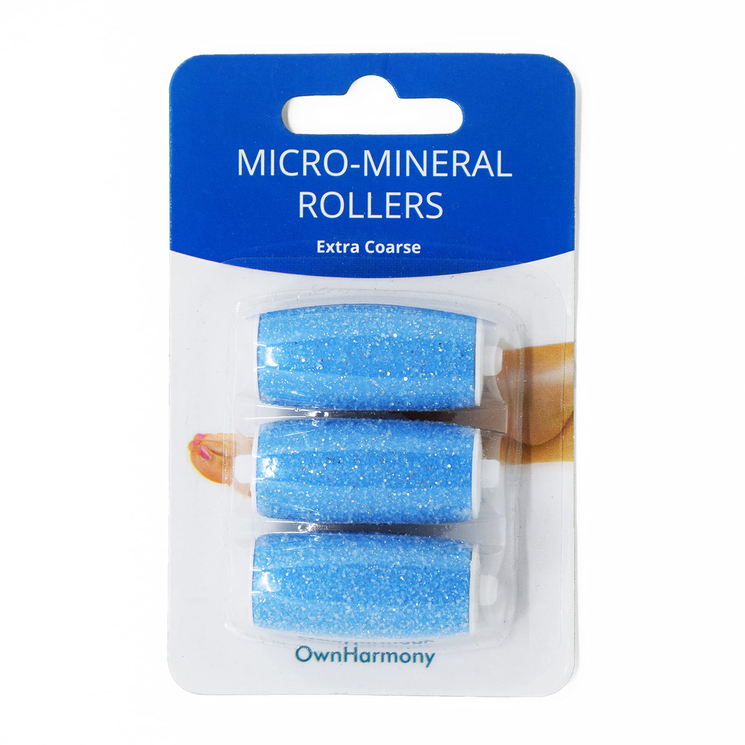 Own Harmony extra coarse refill rollers blue pack shot for at-home foot care