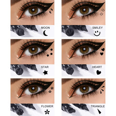 Ownest six-patterns stamps offer decorative shapes for playful eye looks.