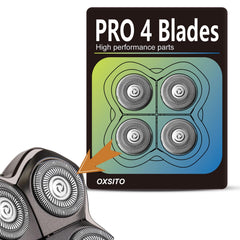 OXSITO Pro4 silver pro blade precision edging for facial grooming.