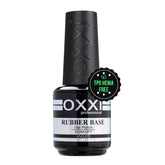 OXXI Professional rubber base gel bottle shown for durable base coat and smooth finish