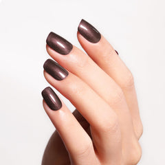 Ozzeal Pearl Gel Nail Polish application on base coat for smooth results