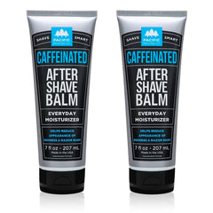 Pacific Shaving Company caffeinated aftershave bottle with refreshing post-shave care