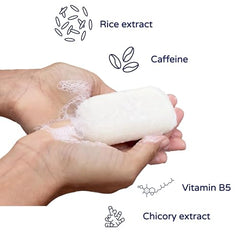 Pacific Spirit rice shampoo bar ingredients include inulin caffeine and vitamin B5 for scalp nourishment.