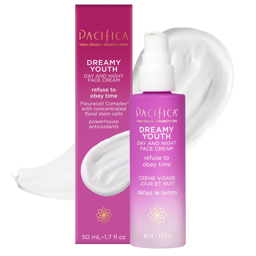 Pacifica Dreamy Youth Day Night Face Cream bottle for daily hydration