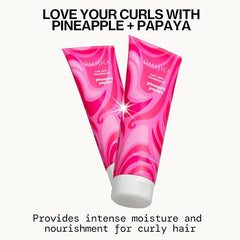 Wet-hair application shows easy detangling slip with Pacifica Pineapple Papaya conditioner