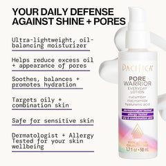 Pacifica Pore Warrior cucumber ingredient close-up for soothing hydration