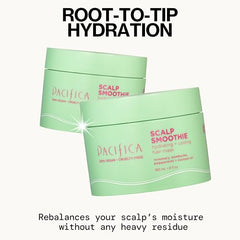 Pacifica Scalp Smoothie being applied to the scalp for cooling relief.